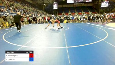 126 lbs Cons 64 #2 - Alois Schlumpf, WI vs Ross Davis, MO