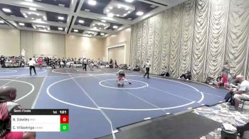 83 lbs Semifinal - Brycen Dawley, Mat Demon WC vs Casen Villastrigo, Cowa