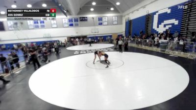 115 lbs Quarterfinal - Ava Gomez, Dominator vs Bethenney Villalobos, PREMIER WRESTLING