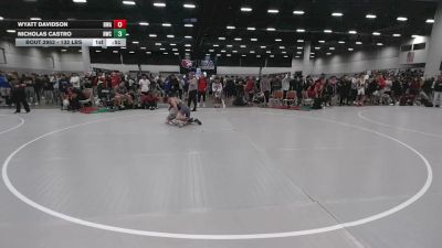 132 lbs Cons. Sub-rd Of 64 - Wyatt Davidson, Heartland Wrestling Academy vs Nicholas Castro, Hawkstyle Wrestling Club