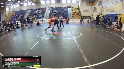 175 lbs Round 3 (8 Team) - Mac Andrews, Wellington vs MARKELL PORTER, Riverview WC