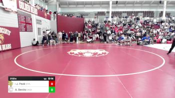 215 lbs Consolation - Jackson Peak, St. Paul's School vs Apollo Benito, Christopher Columbus