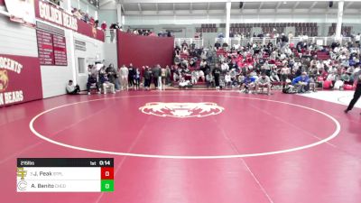 215 lbs Consolation - Jackson Peak, St. Paul's School vs Apollo Benito, Christopher Columbus