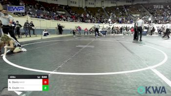 49 lbs Consolation - Aksel Davis, Wagoner Takedown Club vs Nixon Coyle, Standfast