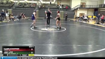 155 lbs Round 2 (8 Team) - Abby Love, Fontbonne University vs Claire Schaffner, Eureka