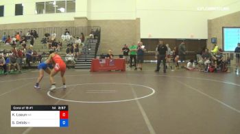 50 kg Consi Of 16 #1 - Kelsey Loeun, Team Washington vs Sydney Delois, Team Indiana