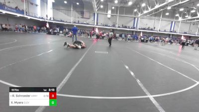 197 lbs Round Of 16 - Reid Schroeder, Army-West Point vs Xander Myers, Cleveland State