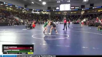 115 lbs Cons. Round 5 - Ryley Hartman, Oelwein vs Madison Swenson, Osage