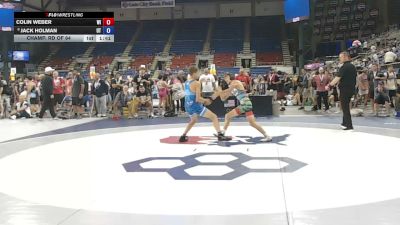 106 lbs Champ. Rd Of 64 - Colin Weber, Wisconsin vs Jack Holman, Utah