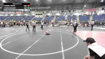 58 lbs Consi Of 4 - Gabriel Weese, Adams City WC vs Kyden McElroy, Garden City Wrestling Club