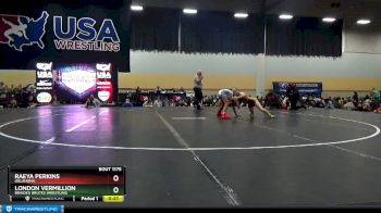 97 lbs 1st Place Match - Raeya Perkins, Oklahoma vs London Vermillion, Braided Brutes Wrestling