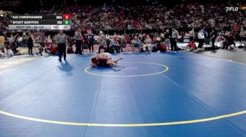 4A 132 lbs 5th Place Match - Wyatt Griffith, Fruitland vs Kai Christiansen, American Falls