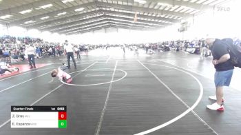 46 lbs Quarterfinal - Zeke Gray, Millard South WC (M.S.W.C.) vs Eli Esparza, Mission WC