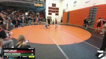 81-84 lbs Round 2 - Avery Leblanc, Powell Middle School vs Brystle Thompson, Shoshoni Junior High School