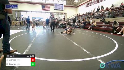 70 lbs Rr Rnd 2 - Aiden Eversole, Cushing Tigers vs Carson Reisman, Husky Wrestling Club