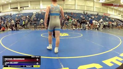 157 lbs Cons. Round 2 - Michael Brannigan, IL vs Liam Delaney, OH