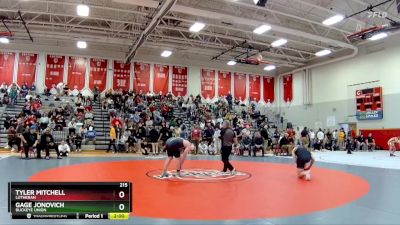 215 lbs Champ. Round 1 - Tyler Mitchell, Lutheran vs Gage Jonovich, Buckeye Union