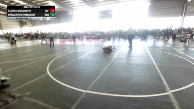 58 lbs Semifinal - Alaina Saavedra, Top Rank Hammers vs Deklan Mondragon, Ravage WC
