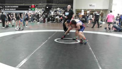 116 lbs Quarterfinal - Allen Gaudenzi, Team Tugman - MSC vs Ryan Hurley, New England Gold - MSC