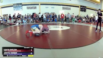 120 lbs Cons. Round 2 - Covyn Shelton, Perry Meridian Wrestling Club vs Griffin Webber, Bulldog Premier Wrestling Club