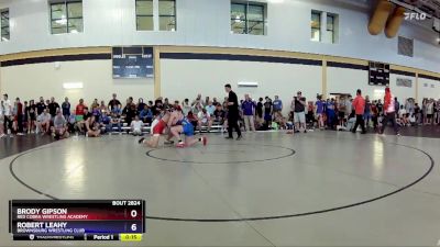 138 lbs Champ. Round 2 - Brody Gipson, Red Cobra Wrestling Academy vs Robert Leahy, Brownsburg Wrestling Club