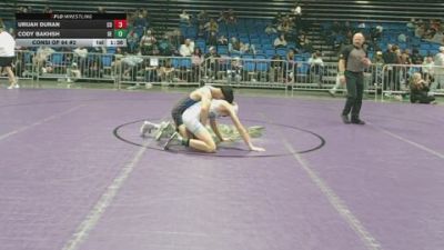 113 lbs Consi Of 64 #2 - Urijah Duran, CO vs Cody Bakhsh, DE