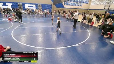 60 lbs Quarterfinal - Maxwell Motta, Northside Wrestling Club vs Kovie Avery, AVIATOR WRESTLING ACADEMY