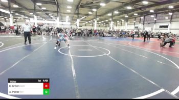 113 lbs Round Of 16 - Cooper Green, East Valley WC vs Adrian Perez, Mat Mavericks