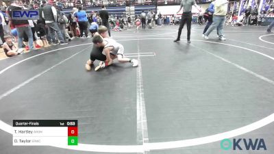 67 lbs Quarterfinal - Ty Hartley, ARDMORE TAKEDOWN CLUB vs Donnie Taylor, El Reno Wrestling Club