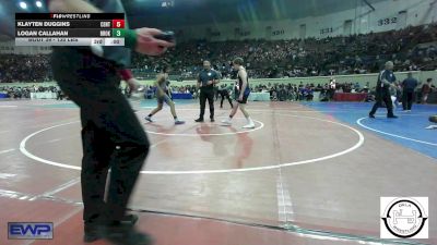 130 lbs Round Of 32 - Connor Milton, Team Choctaw vs Kadien Piercy, Glenpool JH