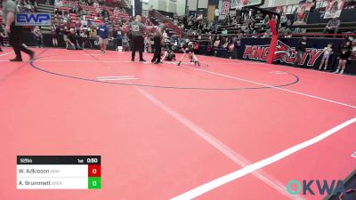 52 lbs Quarterfinal - Wyatt Adkisson, Team Nomad vs Adam Brummett, Sperry Wrestling Club