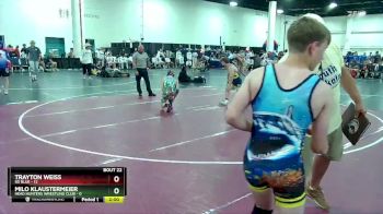 120 lbs Round 6 (8 Team) - Milo Klaustermeier, Head Hunters Wrestling Club vs Trayton Weiss, SD Blue