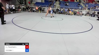 285 lbs Rnd Of 32 - Lucas Feuerbach, IA vs Blake Elder, FL