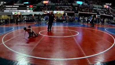 50 lbs Champ. Round 1 - Javier Castro, Fairfield Wrestling Club vs Karson Kruger, Hardin Wrestling Club