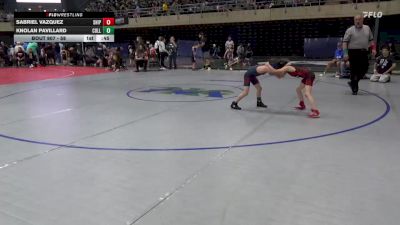 58 lbs Consi Of 8 #1 - Sabriel Vazquez, Shippensburg vs Knolan Pavillard, Collegeville