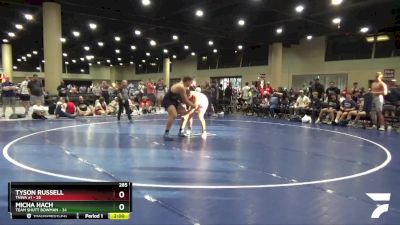 285 lbs Placement Matches (32 Team) - Micha Hach, Team Shutt Bowman vs Tyson Russell, TNWA #1