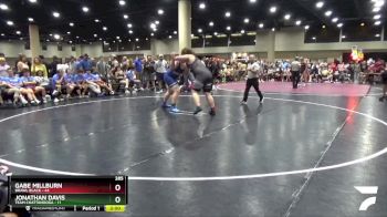 285 lbs Round 1 (6 Team) - Jonathan Davis, Team Chattanooga vs Gabe Millburn, BRAWL Black