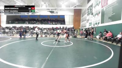 190 lbs Cons. Round 2 - Riley Caldwell, South Torrance vs David Gonzalez, Highland