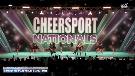 Brandon All-Stars Wesley Chapel - Spice [2026 L2 Junior - Flex - Medium Day 1] 2026 CHEERSPORT National All Star Cheerleading Championship