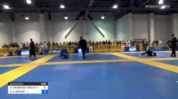 ANDRE DEWAYNE FARLEY vs AKRAM A REFAAT 2021 American National IBJJF Jiu-Jitsu Championship
