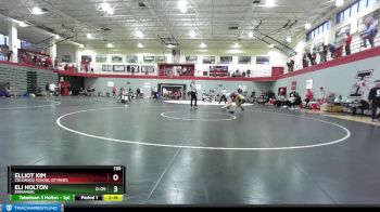 133 lbs Cons. Round 2 - Eli Holton, Emmanuel vs Elliot Kim, Colorado School Of Mines
