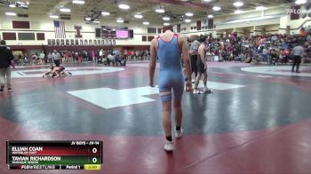 JV-14 lbs 5th Place Match - Elijah Coan, Waterloo East vs Tavian Richardson, Dubuque Senior
