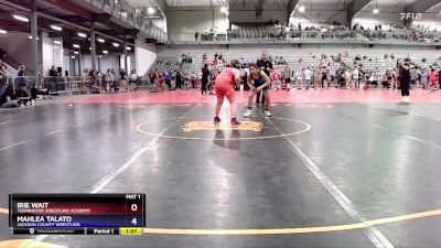 115-132 lbs Round 1 - Irie Wait, Terminator Wrestling Academy vs Mahlea Talato, Jackson County Wrestling