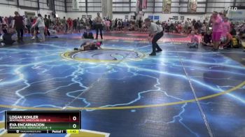 50 lbs Round 2 (4 Team) - Eva Encarnacion, HEADHUNTERS WRESTLING CLUB vs Logan Kohler, BEASTWORKS WRESTLING CLUB