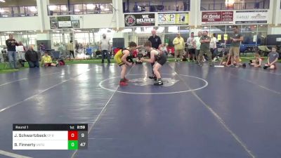 110 lbs Round 1 - Jacob Schwartzbeck, EP Rattlers vs Brock Finnerty, Untouchables 12u