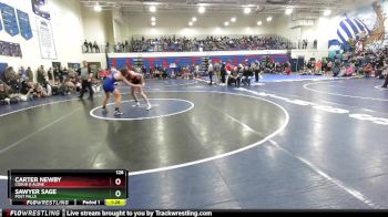 126 lbs Champ. Round 2 - Carter Newby, Coeur D Alene vs Sawyer Sage, Post Falls