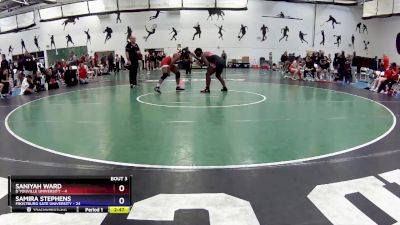 160 lbs Round 1 (16 Team) - Saniyah Ward, D`Youville University vs Samira Stephens, Frostburg Sate University