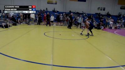 120 lbs Cons. Sub-semis - Alejandro Vega, Fighting Squirrels Wrestling Club vs Ethan Meyer, Idaho