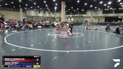 100 lbs Placement (4 Team) - Doria Hamlet, Feelin Peachy vs Brielle Manhollan, TN AAU- Chaos