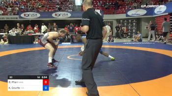 86 lbs Quarterfinal - Brett Pfarr, Minnesota Storm vs Kenneth Courts, Titan Mercury Wrestling Club (TMWC)